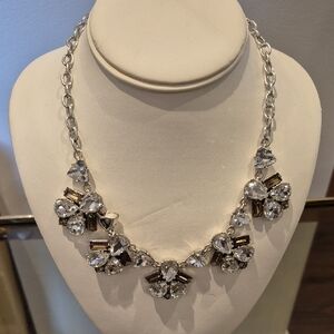 Elegant Silver and Crystal Necklace